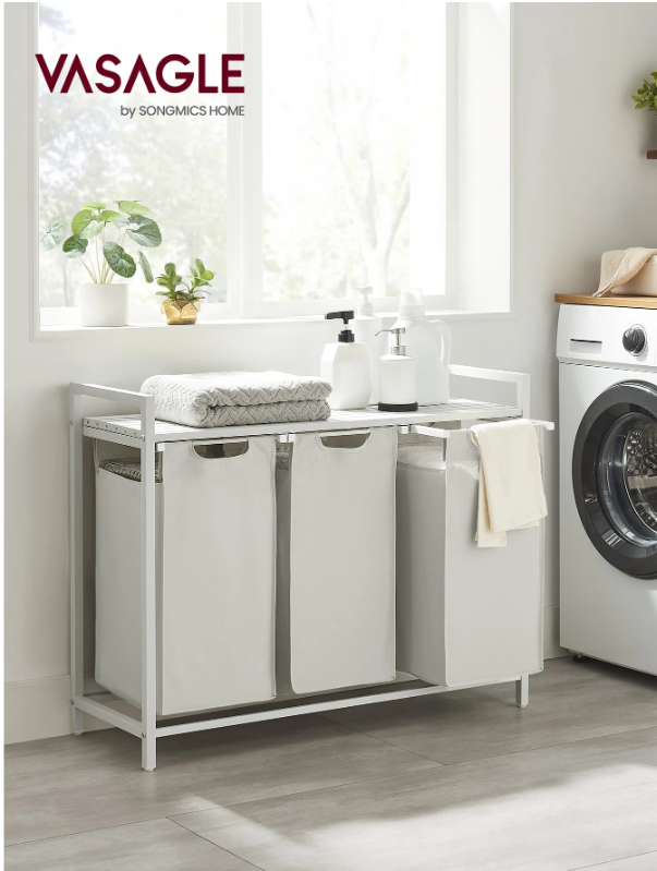VASAGLE 3-Bag Laundry Sorter