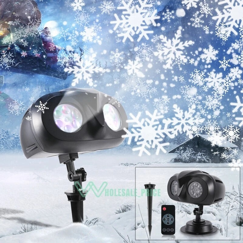 Outdoor LED Snowflake Projector Light