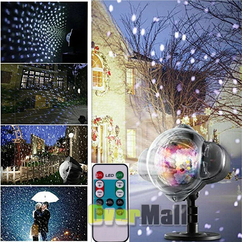 Outdoor LED Snowflake Projector Light