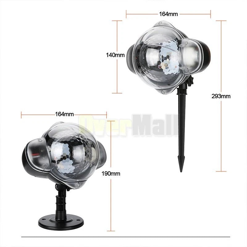 Outdoor LED Snowflake Projector Light