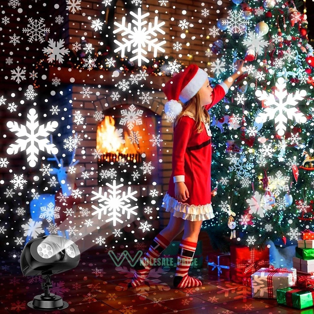 Outdoor LED Snowflake Projector Light