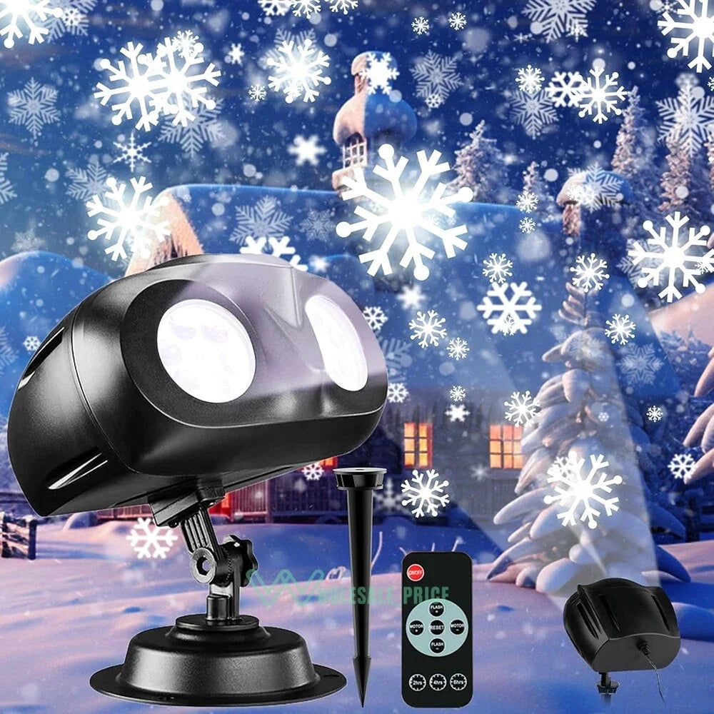 Outdoor LED Snowflake Projector Light