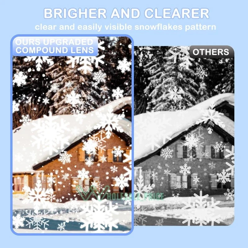 Outdoor LED Snowflake Projector Light